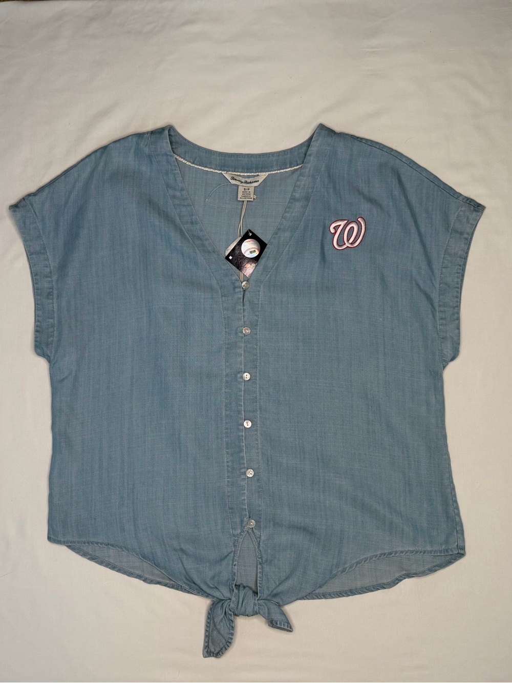 Tommy Bahama Washington Nationals Chambray Tie- Front